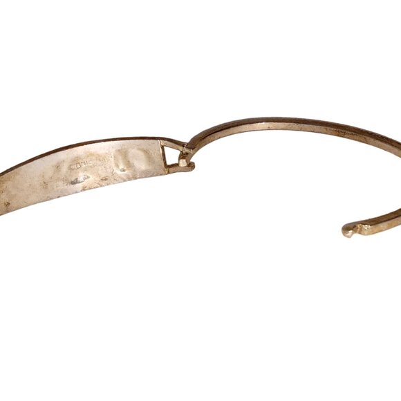 Vintage Mexico Bracelet, Butterfly, Flower Design, Bangle Fashion Bracelet - Picture 4 of 10